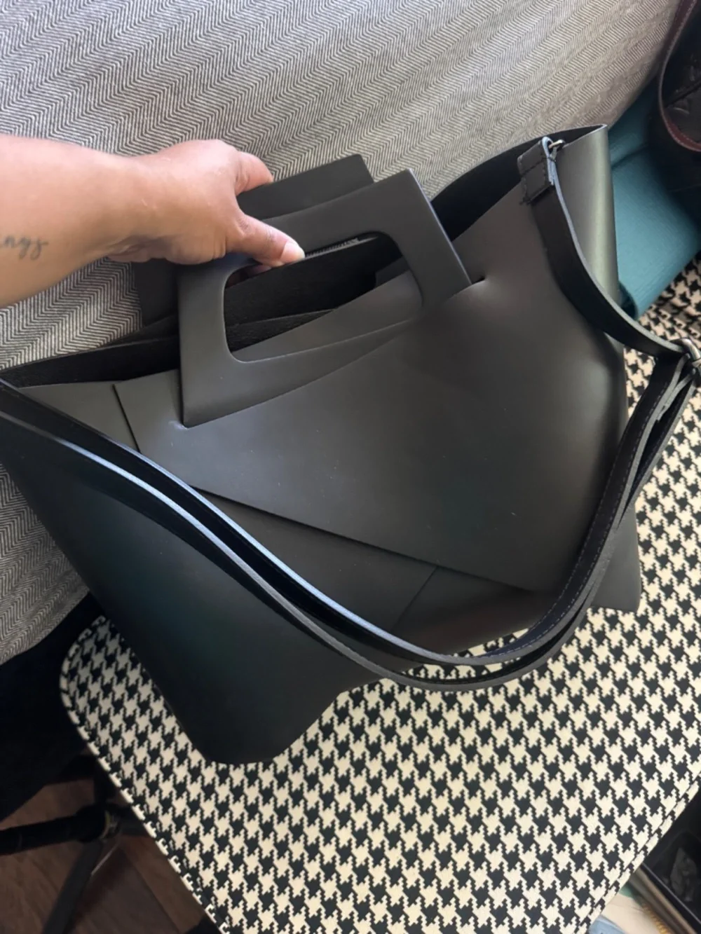 Modern Italian Leather Handbag